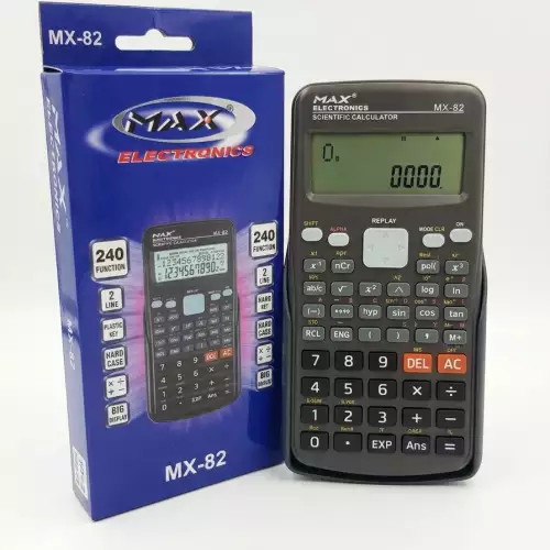 CALCULADORA MAX MX-82 CIENTIFICA PARA COLEGIO, COMERCIO Y OFICINA TU HERRAMIENTA CONFIABLE Y EFICIEN