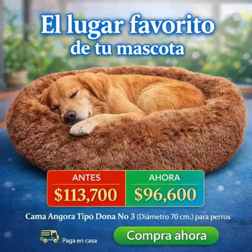 Cama Angora Tipo Dona No 3 (Diámetro 70 cm)