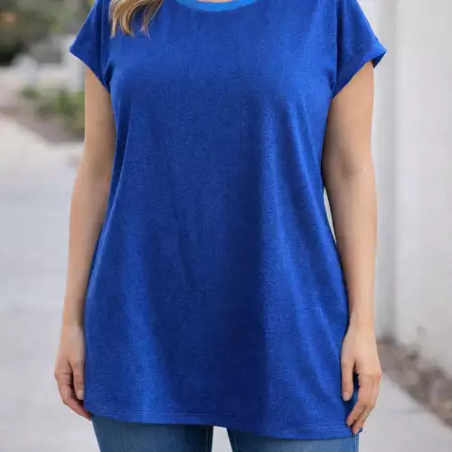 Camiblusa mujer tejipunto ORDIRI Textil formal/informal, Tecnica Patchwork EDICIÓN ÚNICA azubrillo