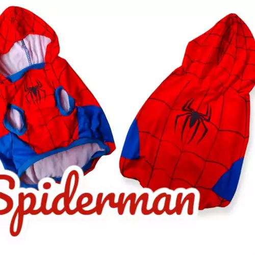 Camisas para mascotas spiderman M