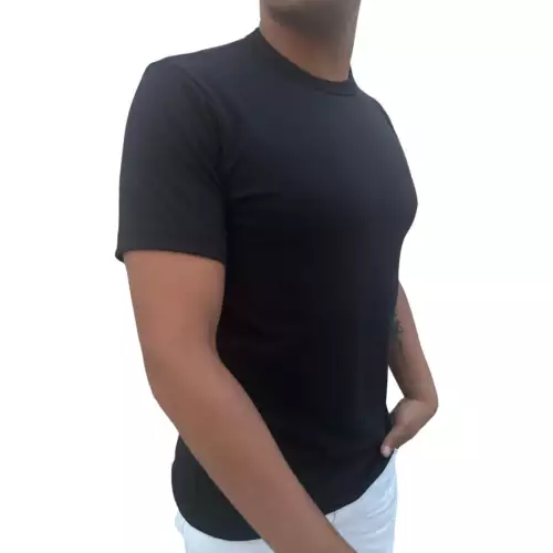 CAMISETA BASICA HOMBRE NEGRO