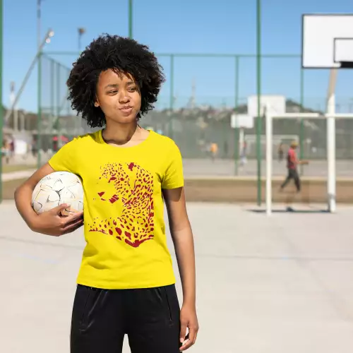 Camiseta mujer estampada diseño artístico algodón pima