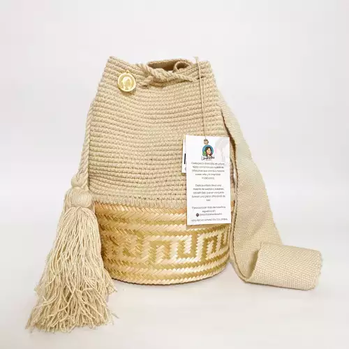 Canasto Wayuu beige