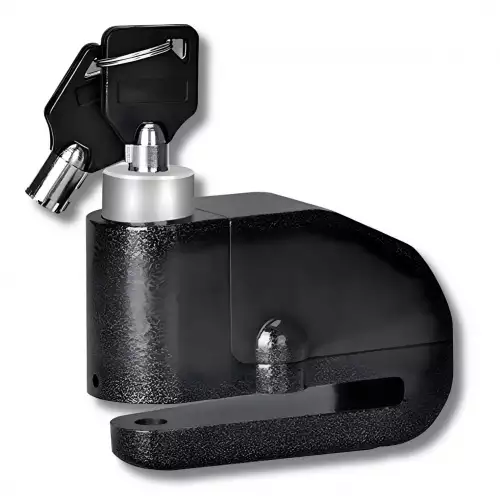 Candado Moto Disco Con Alarma Para Moto + Llaves