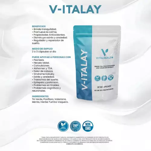 Cápsulas V-Italay para estrés, ansiedad y sueño