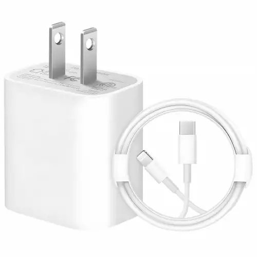 Cargador De Pared 25W Carga Rápida Para iPhone Con Puerto USB-C