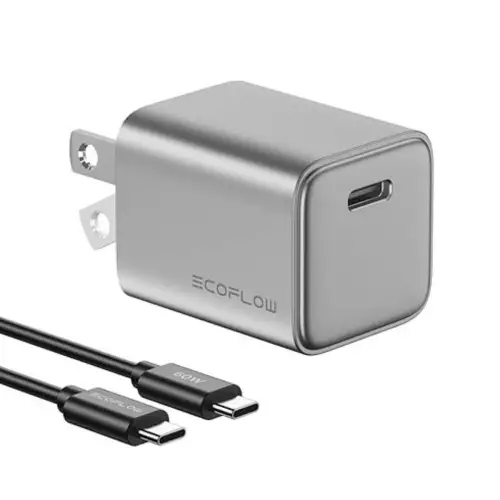Cargador GaN Ecoflow 30W USB-C carga rápida