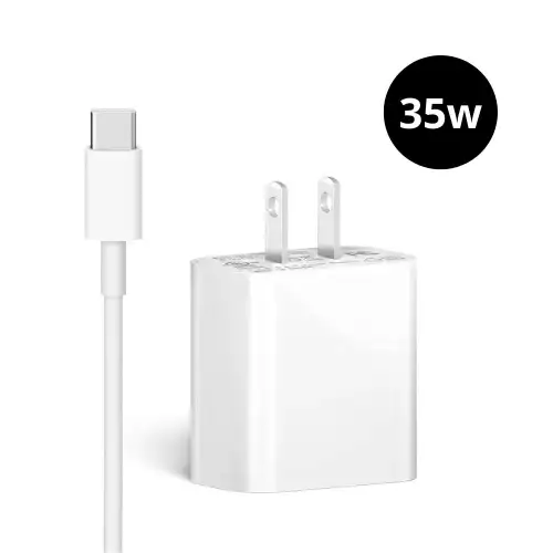 Cargador iPhone 35W con cable USB-C carga rápida