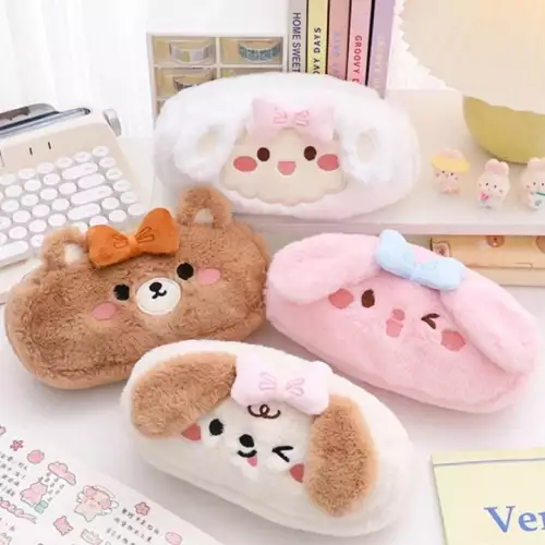Cartuchera kawaii con motivos de animalitos lindos