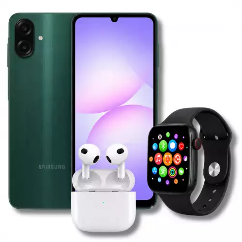Celular A07 64GB Batería Larga Duración Verde + Obsequio Audífonos Y Smartwatch