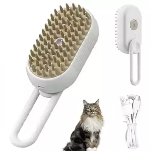 Cepillo a Vapor Removedor de Pelo Mascotas