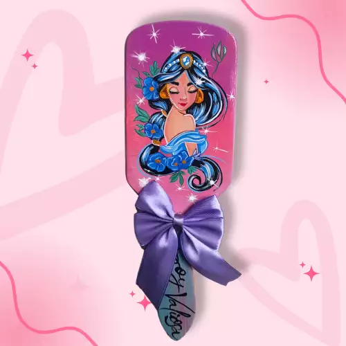 CEPILLO DE MADERA PERSONALIZADO - JAZMÍN