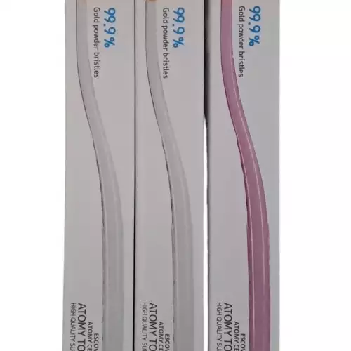 Cepillo dental Atomy pack 3 con nanotecnología oro