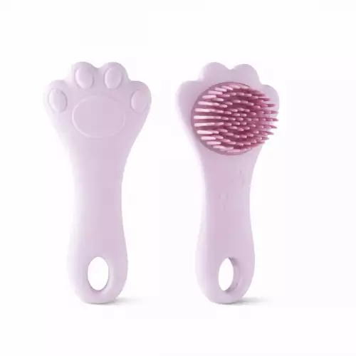 Cepillo sensorial para bebés de silicona masajeador lila