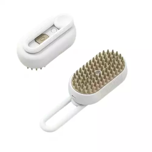 Cepillo vaporizador 3 en 1 para mascotas remove pelo muerto