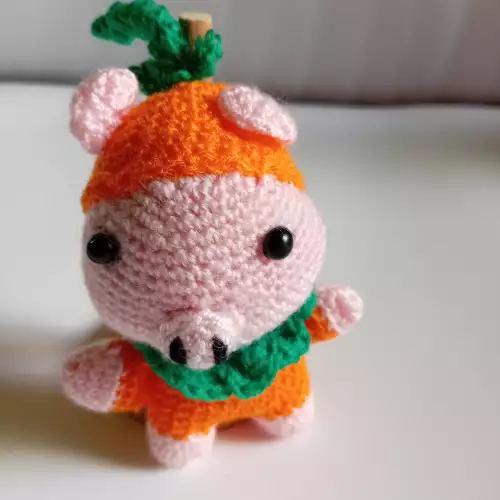 Cerdo disfraz calabaza halloween