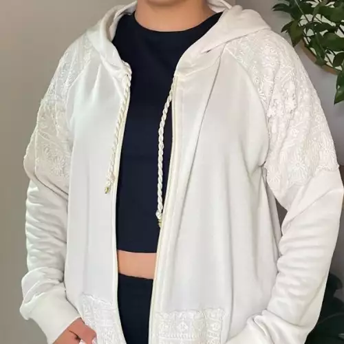 CHAQUETA  CON GUIPIUR  PARA MUJER