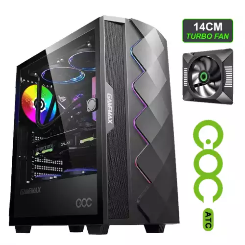 Chasis Gamemax Diamond COC mid-tower con LED RGB