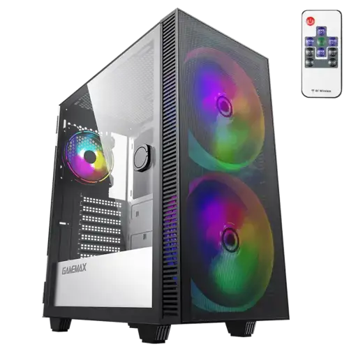 Chasis gaming Gamemax Aero mid-tower con 3 ventiladores ARGB