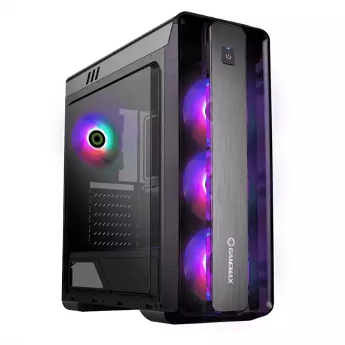 Chasis gaming Gamemax Moonlight FRGB Black mid-tower