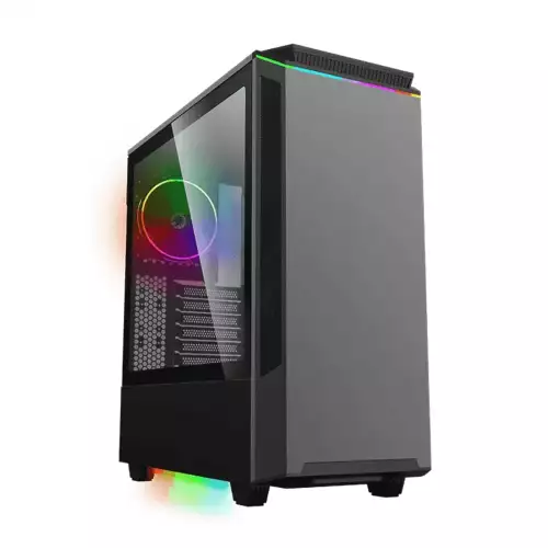 Chasis gaming Gamemax Paladin Black con panel vidrio templado