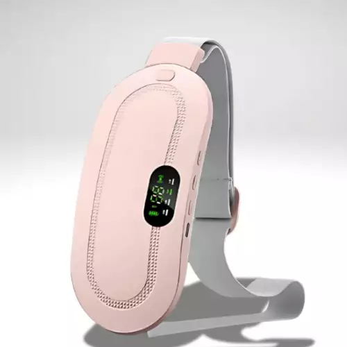 Cinturón térmico masajeador para cólicos menstruales y dolor lumbar
