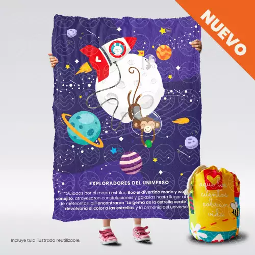 Cobija infantil térmica Exploradores Universo M