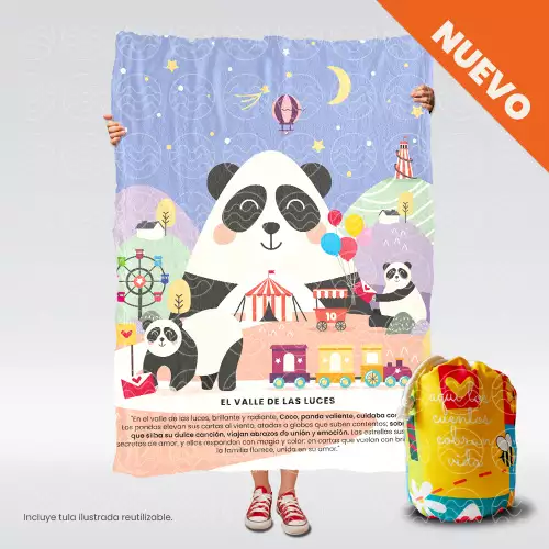 Cobija infantil térmica valle luces talla M 120x145cm