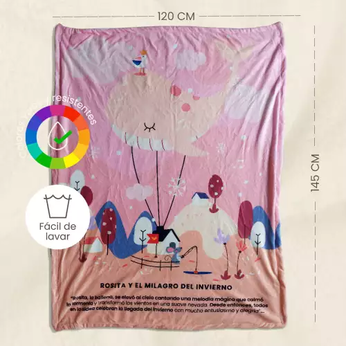 Cobija Rosita y el Milagro del Invierno - Talla M