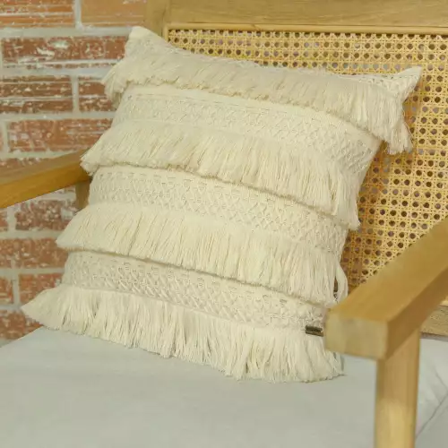 Cojin beige 45x45cm dunas