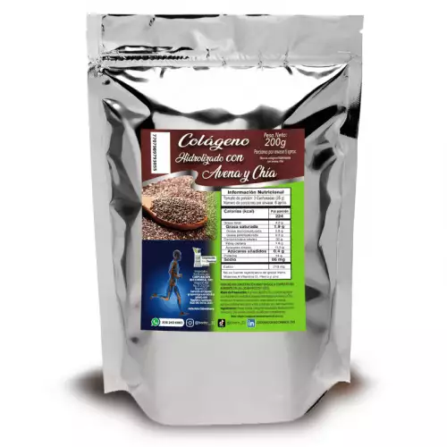 Colágeno hidrolizado con avena y chía 200 g