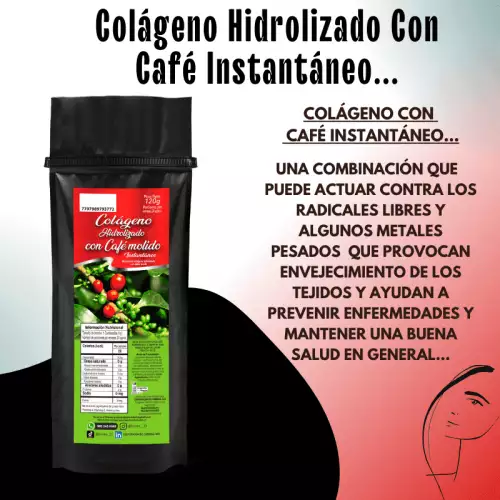 Colágeno Hidrolizado con Café Instantáneo 120g