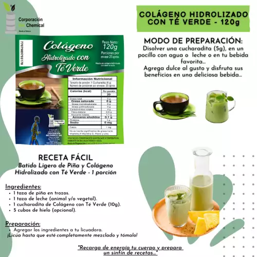 Colágeno Hidrolizado con Té Verde 120g
