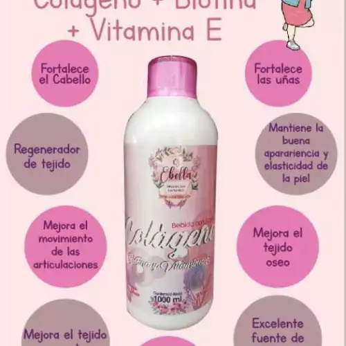 Colágeno Líquido Hidrolizado + Vitamina E y Biotina ✨