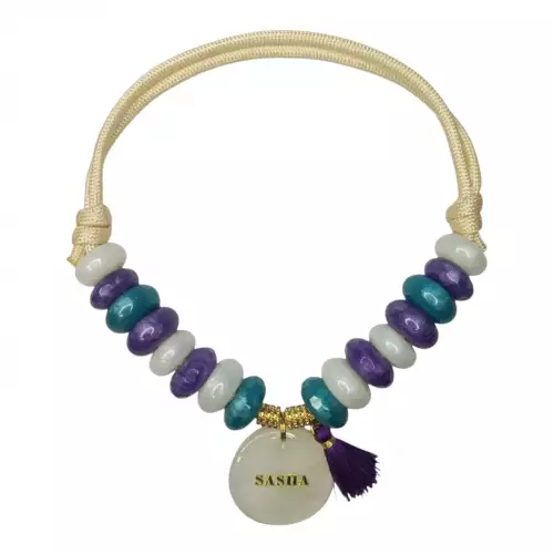 Collar perro resina epóxica personalizado talla M Nova