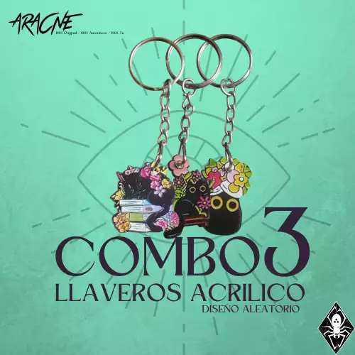 COMBO 3 LLAVEROS ACRILICOS