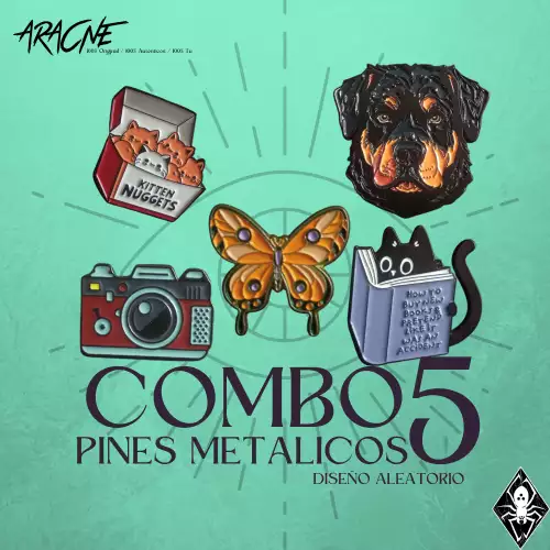COMBO 5 PINES MATALICOS