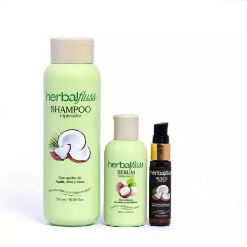Combo Cabello - Pelo Liso HERBAL FLUSS