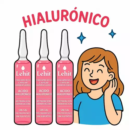 Combo de Ampolletas Capilares de Ácido Hialurónico Lehit X3 Unidades