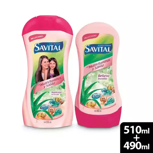 Combo Savital Multivitaminas con Sábila – 510 Ml + 490 Ml