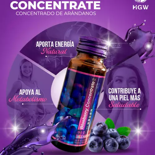 Concentrado de arándanos blueberry bebida refrescante