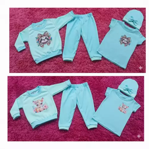 Conjunto bebé niña primer día algodón suave