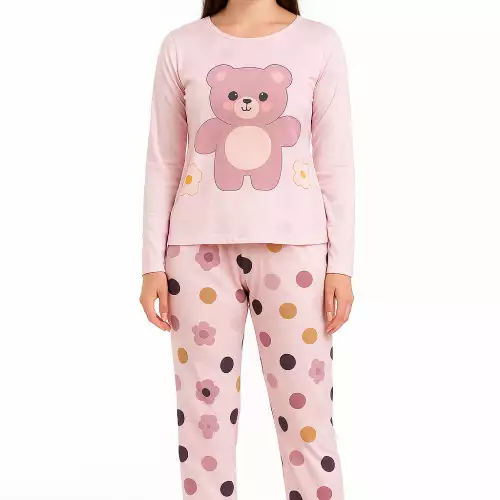 Conjunto De Pijama Estampada De Dos Piezas