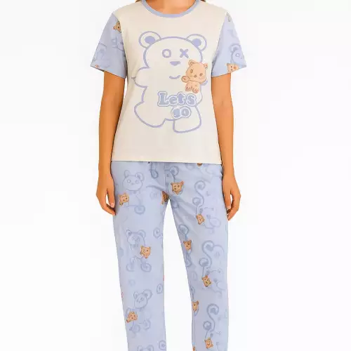 Conjunto De Pijama Estampada T Unica