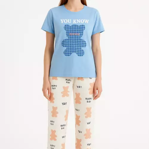 Conjunto De Pijama Estampada Talla Unica