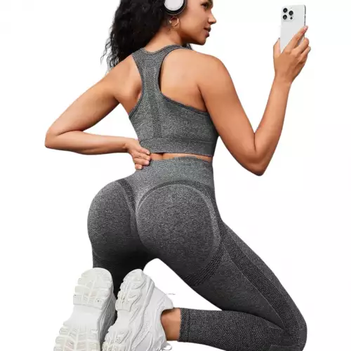 Conjunto deportivo jaspeado Legging