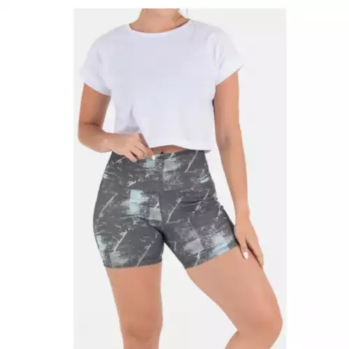 Conjunto deportivo mujer short y camiseta blanco