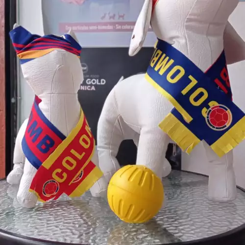 Conjunto pañoleta y bufanda mundialista para mascotas
