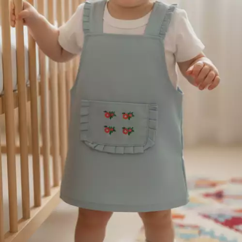 Conjunto vestido con braga para niña de calidad
