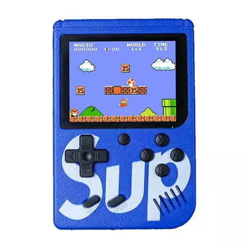 Consola Retro Sup Con 400 Juegos Color Azul